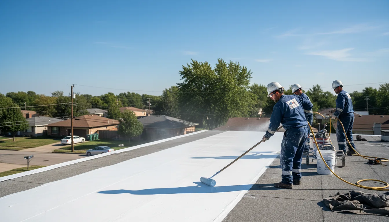 Commercial roof coating in Merryville, LA near me